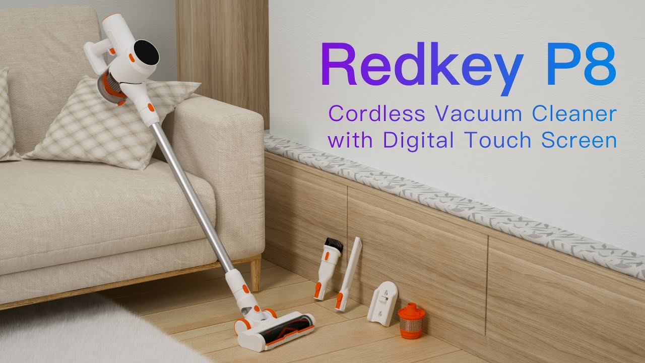 Redkey P8 Unboxing Cordless Vacuum Cleaner with Digital Touch Screen