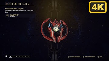 How to get Exilus Warframe adapter