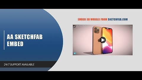 JOOMLA MODULE : AA SKETCHFAB EMBED