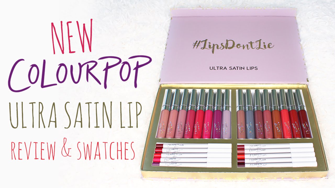 ColourPop Ultra Satin Lip Swatches