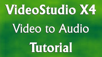 Corel VideoStudio Pro X4 - How to Convert Videos into Sound Files Tutorial