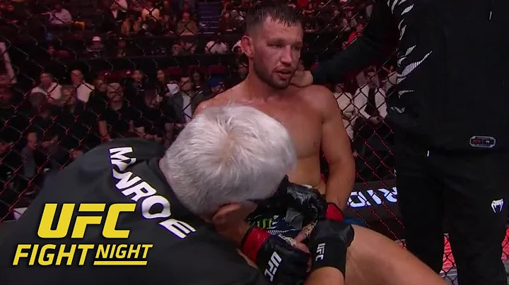 Brendan Allen gets TKO win after Reinier de Ridder was unable to continue | ESPN MMA