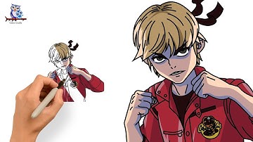 How To Draw Cobra Kai Johnny Lawrence - Anime Tutorial