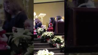 Avery's first Christmas program