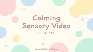 Calming Sensory Video for Autism | Soft Floating Shapes | Peaceful Sensory for Toddlers screenshot 4