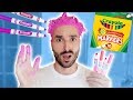 JE COLORE MES CHEVEUX AVEC DES CRAYONS - CARL IS COOKING