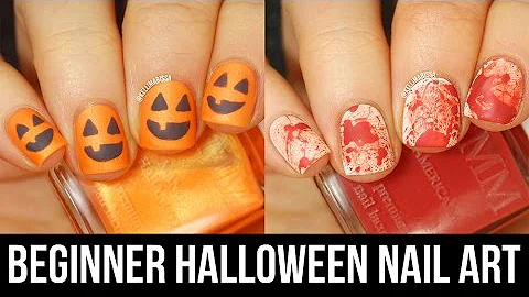 2 Easy Last-Minute Halloween Nail Art Designs for ...