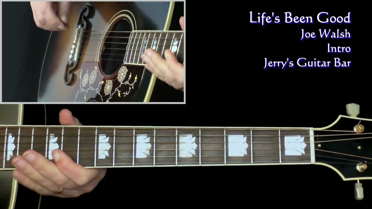Joe Walsh Life's Been Good | Acoustic Guitar Arrangement Play Through & Intro Lesson