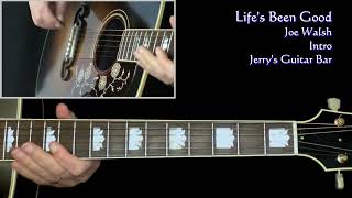 Joe Walsh Lifes Been Good | Acoustic Guitar Arrangement Play Through & Intro Lesson