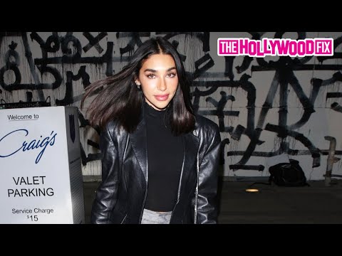 Chantel Jeffries Signs Autographs For Fans While Leaving Dinner With A Friend At Craig's In WeHo