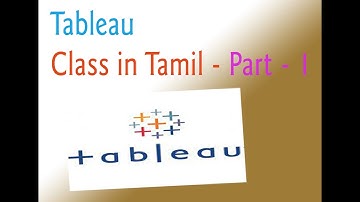 Tableau Online Tutorial | Class in Tamil | Part 1
