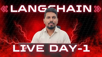 Langchain End to End Live Session  | Day 1