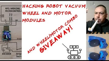 Hacking Robot Vacuum (Roomba) Wheel and Motor Modules for Raspberry Pi or Arduino Robot Project