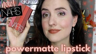 NARS Powermatte Long Lasting Lipstick | Lip Swatches, Transfer Test + My Review
