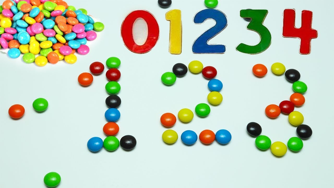 Learn To Count with M&Ms Skittles  Numbers, Counting and Colors for ChildrenLearn To Count 1 to 10