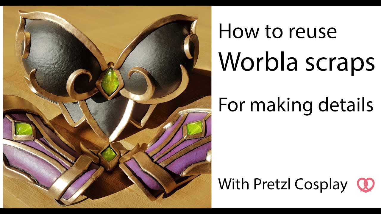 How to Recycle and reuse Worbla scraps and leftovers - Cosplay tutorial