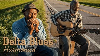 Authentic Mississippi Delta Blues | Classic Acoustic Guitar and Harmonica Southern Roots Sound