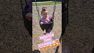 1st time in a swing #viral #shortvideos #shorts #short #fyp #shortsfeed #adorable #trending #funny