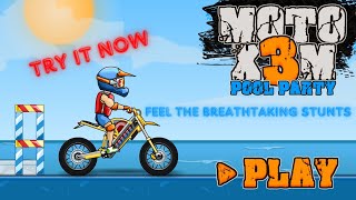 Moto X3M Pool Party gameplay screenshot 5