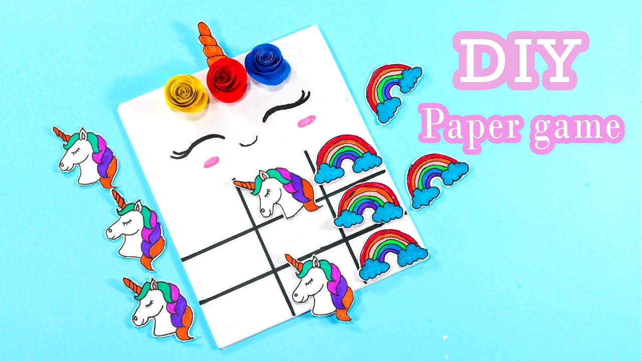How to make Unicorn Board Game _ DIY / Paper Game making _ Easy Game ...