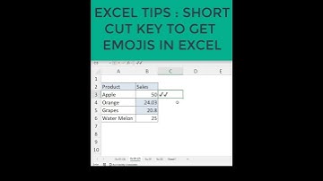 Exce; Tips : Short cut key for emojis in excel #excelshorts #exceltricks #exceltips #exceltamil