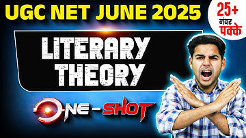 Literary Theory for UGC NET in ONE SHOT🔥 | UGC NET English Literature | Literature Nukkad
