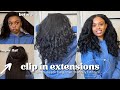 DETAILED Clip In Extensions Install | VERY IN DEPTH &amp; BEGINNER FRIENDLY ft. Curls Queen