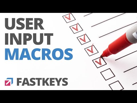 User Input Macros - Highly customizable text templates to improve productivity and automate work.