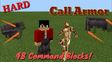 How to Call an Armor just like Iron Man Mark 42 in Minecraft | Command Block Tutorial