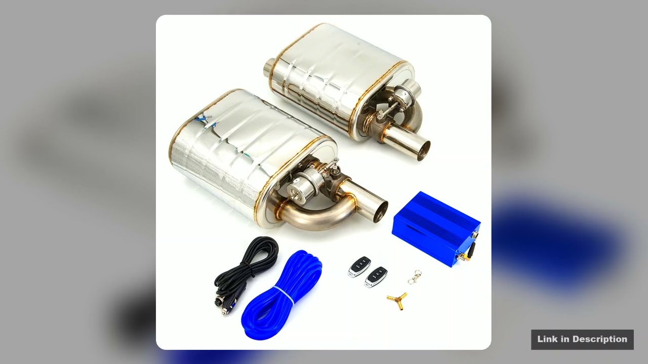 2236252753 Inch Car Vacuum Exhaust Sounds Valve Muffler With Double Remote Controller Left and