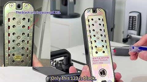 double keypad mechanical combination lock setting password login operation video