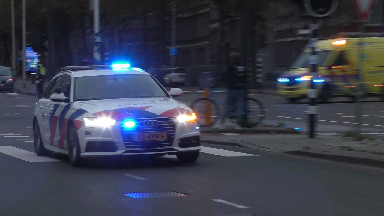 [Groot spoedtransport] Politie begeleidt ambulances vanaf incident in Rotterdam naar het Erasmus MC!