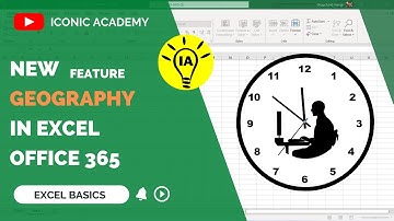 NEW FEATURE in Excel Office 365 || GEOGRAPHY || ICONIC ACADEMY