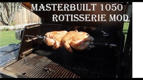 MasterBuilt 1050 Rotisserie Installation