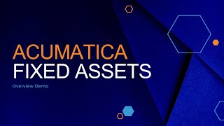 Acumatica Fixed Assets