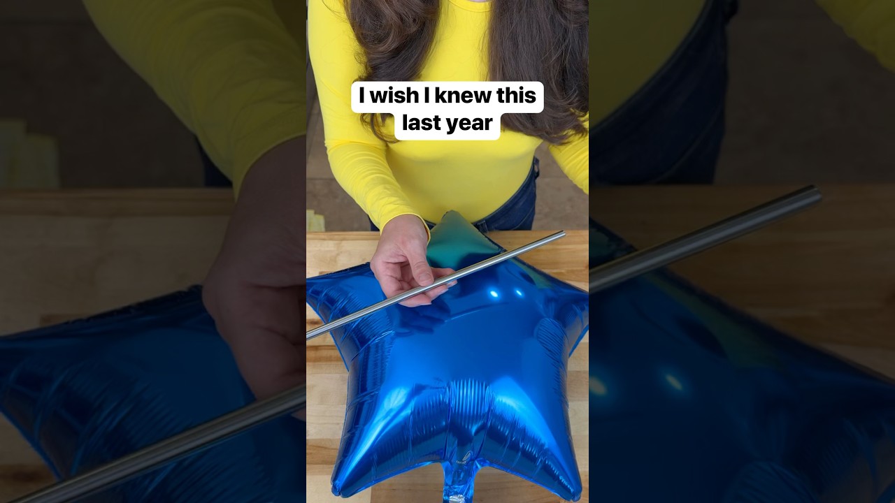 Now I deflate and reuse Mylar balloons for next year 