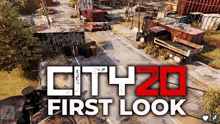 First look at this brand new early access apocalyptic dystopian survival sandbox | City 20 Gameplay