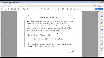 Frequency Response & Bode Plot - constants, real zeros & poles | Signals and Systems | YSAG