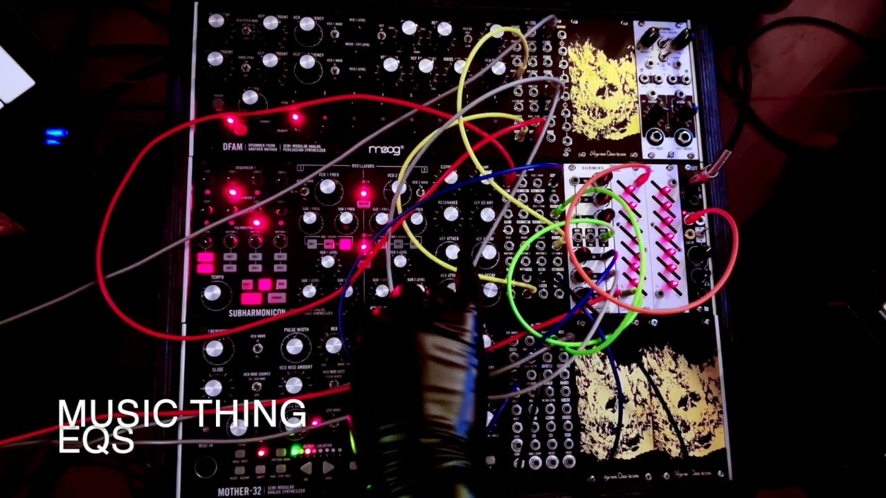 Moog Semi-Modular system  Quick Techno Jam