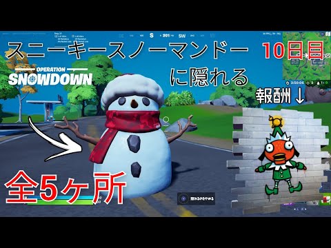 オペレーションスノーダウン10日目 スニーキースノーマンドーがある全5ヶ所紹介 複数のマッチでスニーキースノーマンドーの中に隠れる 3 チャレンジ 報酬 紹介 Fortnite Youtube オペレーションスノーダウン10日目 スニーキースノーマンドーがある全5ヶ所紹介 複数のマッチでスニーキースノーマンドーの中に隠れる 3 チャレンジ 報酬 紹介 Fortnite Youtube