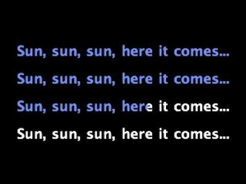 The Beatles Here Comes The Sun With Lyrics