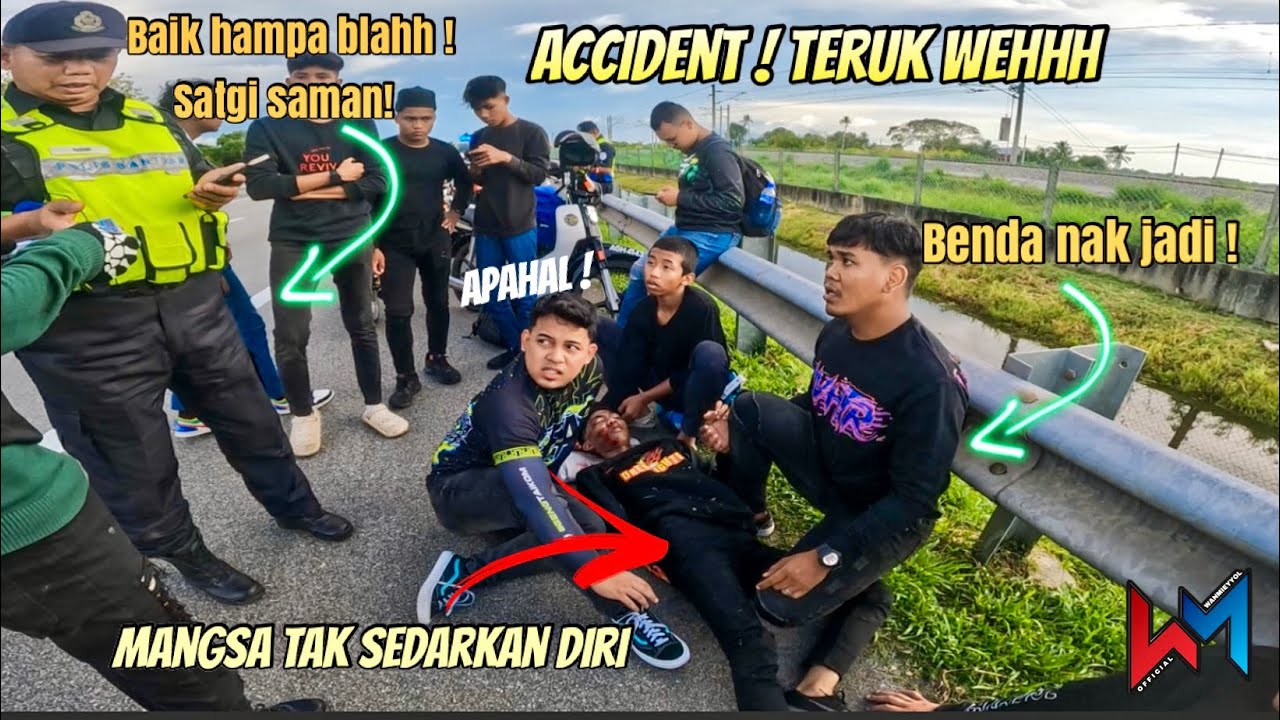 Polis Plus Ajak GADUH ! 😡 KEMALANGAN Ngeri ! Angah KOMA Mat ! 😭
