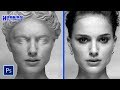 transform a person into a stone statue in Photoshop