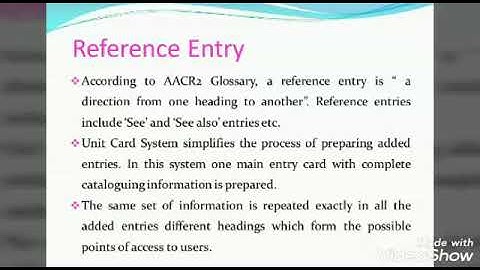 BLIS Editor entry card in AACR 2R 227  practical paper basic rules