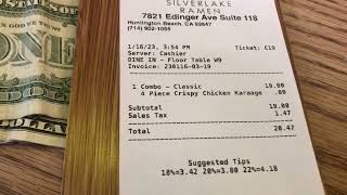 Silver lake Ramen/ Huntington Beach
