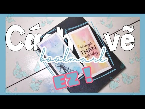 Video 2 CÁCH VẼ BOOKMARK ĐƠN GIẢN bằng bút lông màu và màu... - youtube