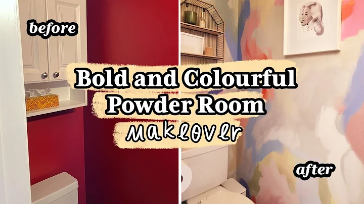 *EXTREME* Small Bathroom Makeover! | Bold & Colour...