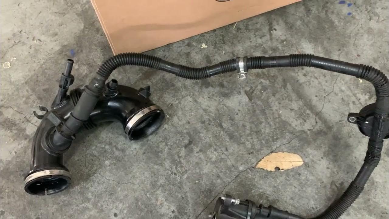 2014 Mercedes C300 P052E check engine light Oil separator - YouTube