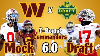 Commanders 7 Round 2026 Mock Draft 6.0. Top Options at the 7th Overall Pick