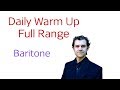 Daily Warm Up - Baritone - August 2019 - Full Range